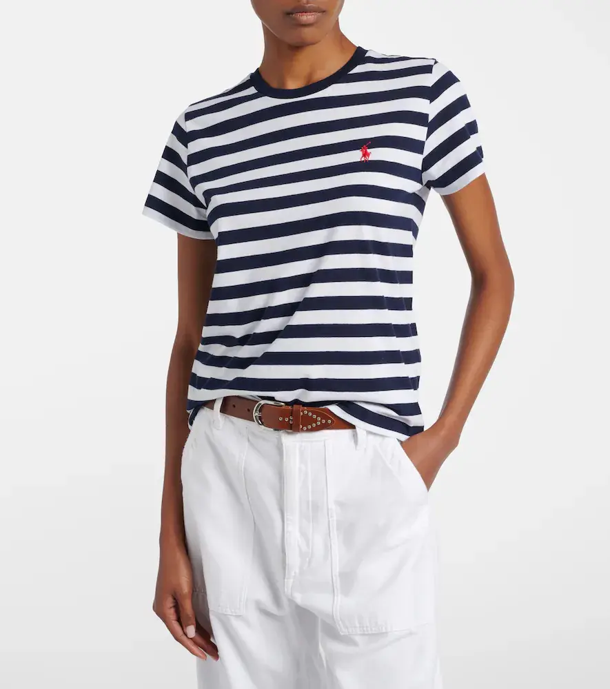 Polo Ralph Lauren Logo striped cotton jersey T-shirt | Thumbnail 2