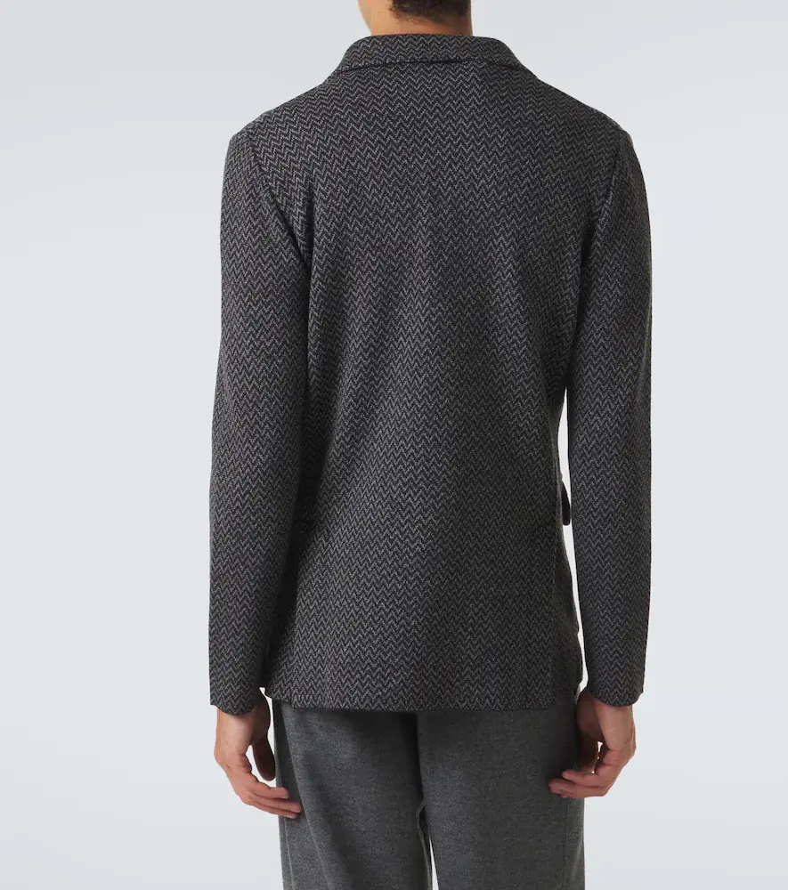 Lardini Virgin chevron wool blazer | Thumbnail 6 Lardini Virgin chevron wool blazer | Thumbnail 6