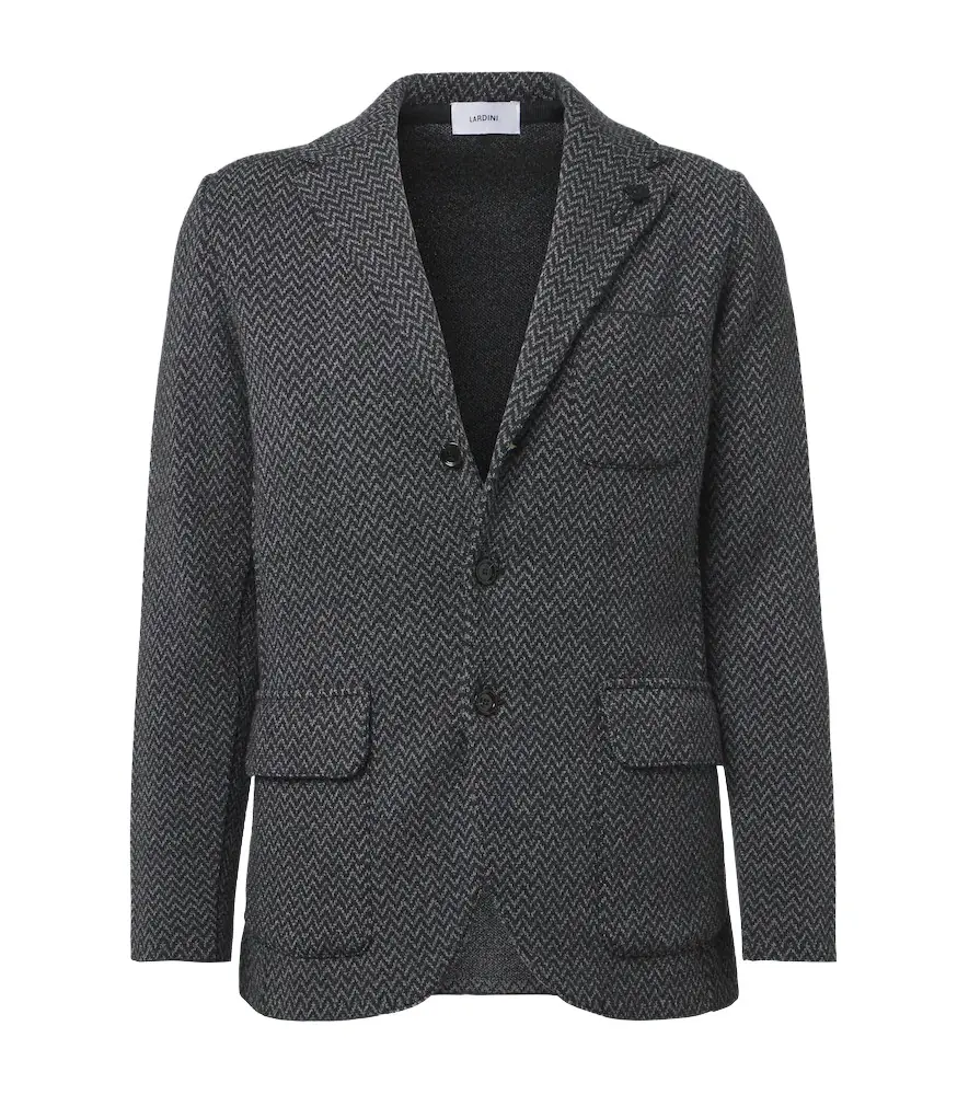 Lardini Virgin chevron wool blazer | Image 1 Lardini Virgin chevron wool blazer | Image 1