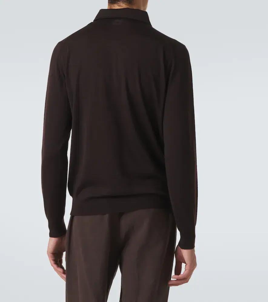 Lardini Virgin wool polo sweater | Thumbnail 3