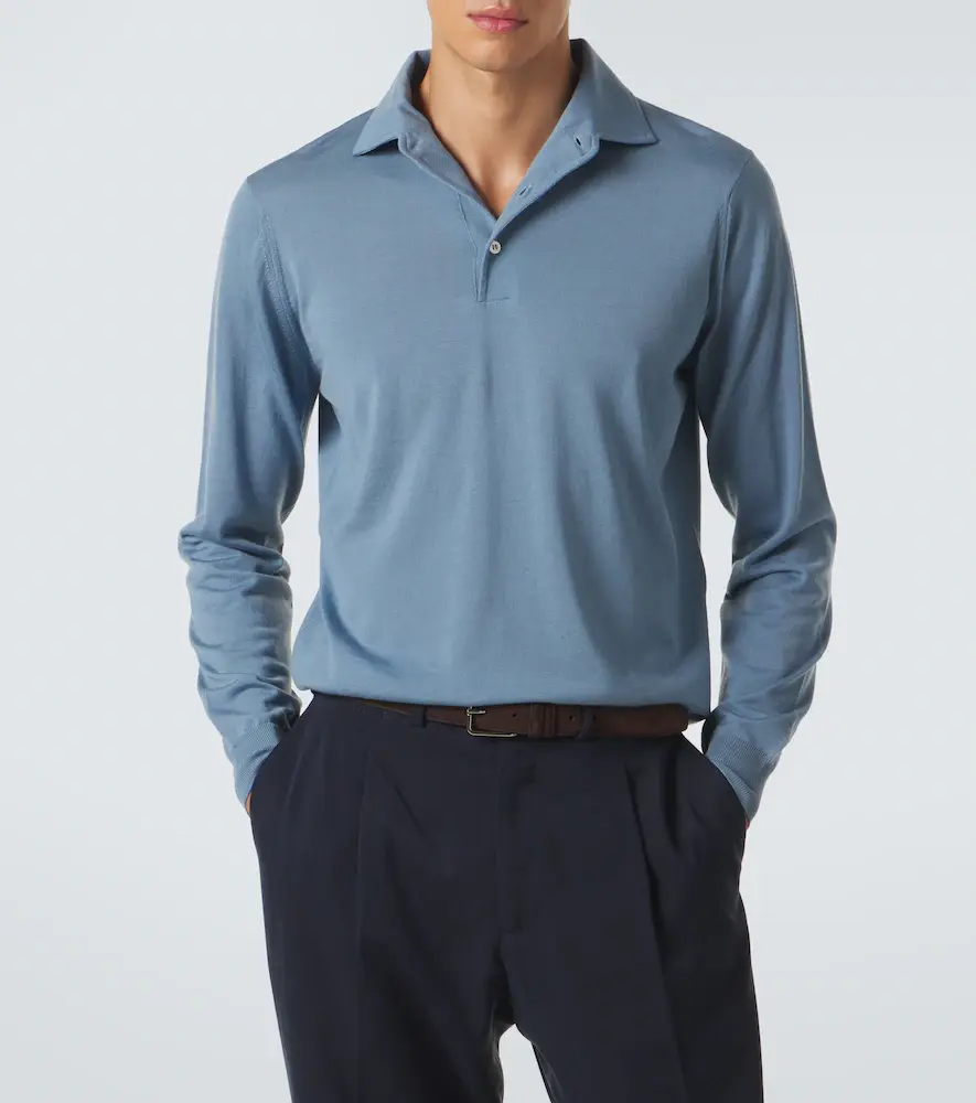 Lardini Wool polo sweater | Thumbnail 4