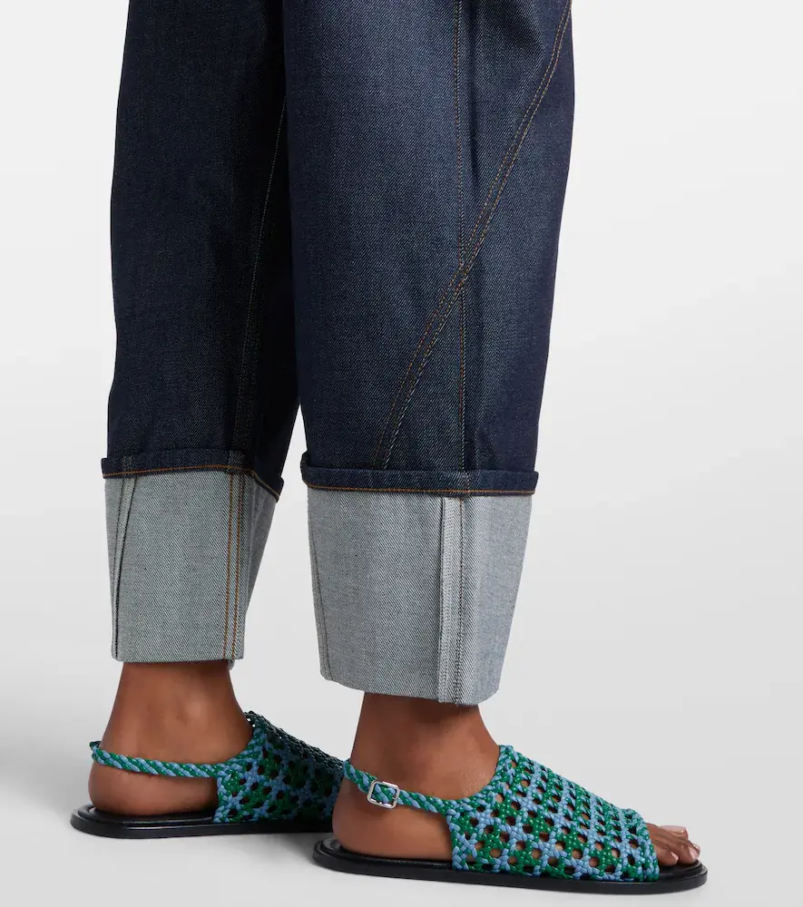 JW Anderson Twisted embroidered straight jeans | Thumbnail 3 JW Anderson Twisted embroidered straight jeans | Thumbnail 3