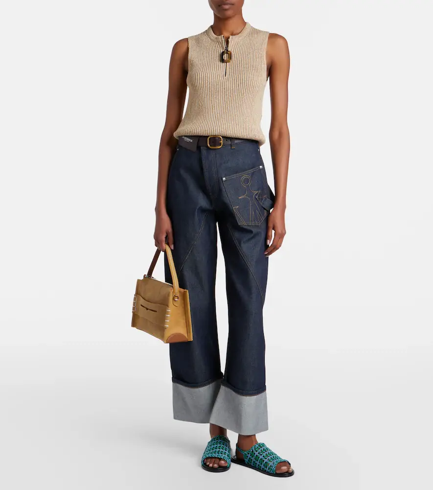 JW Anderson Twisted embroidered straight jeans | Thumbnail 7 JW Anderson Twisted embroidered straight jeans | Thumbnail 7