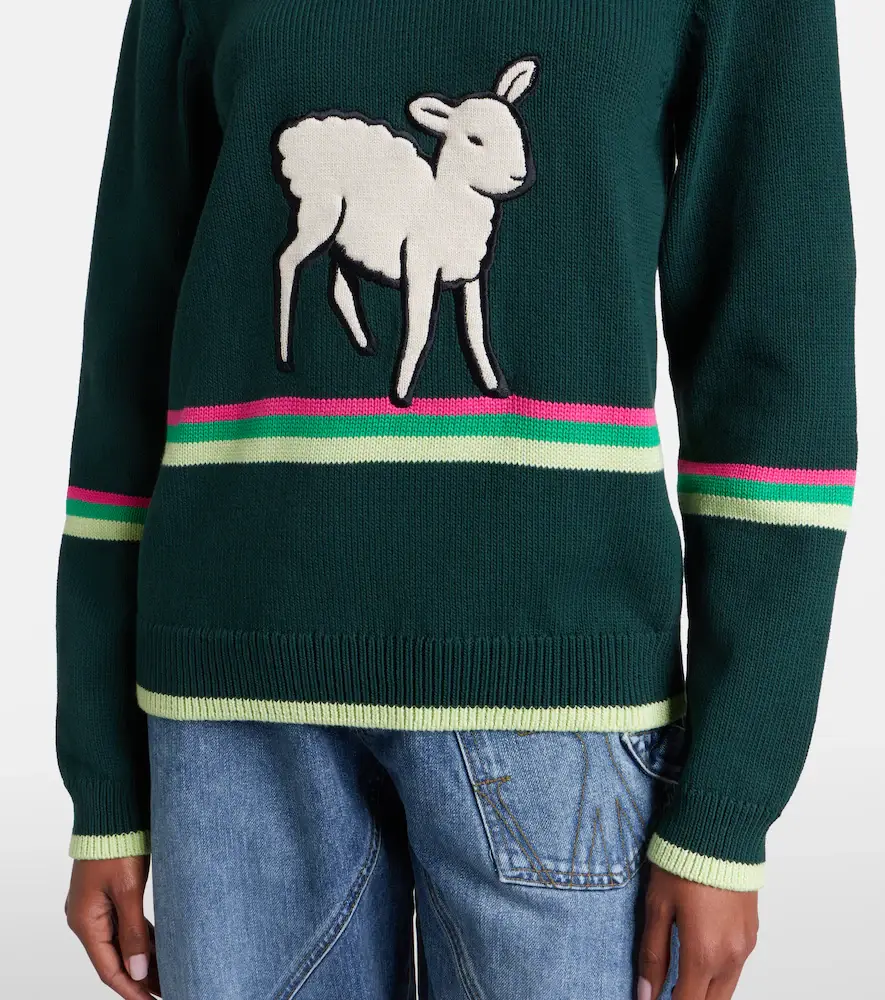 JW Anderson Embroidered cotton sweater | Thumbnail 2 JW Anderson Embroidered cotton sweater | Thumbnail 2