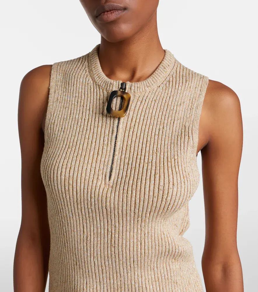 JW Anderson Ribbed-knit cotton-blend tank top | Thumbnail 3