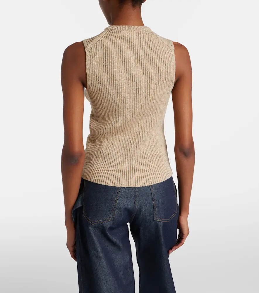 JW Anderson Ribbed-knit cotton-blend tank top | Thumbnail 5