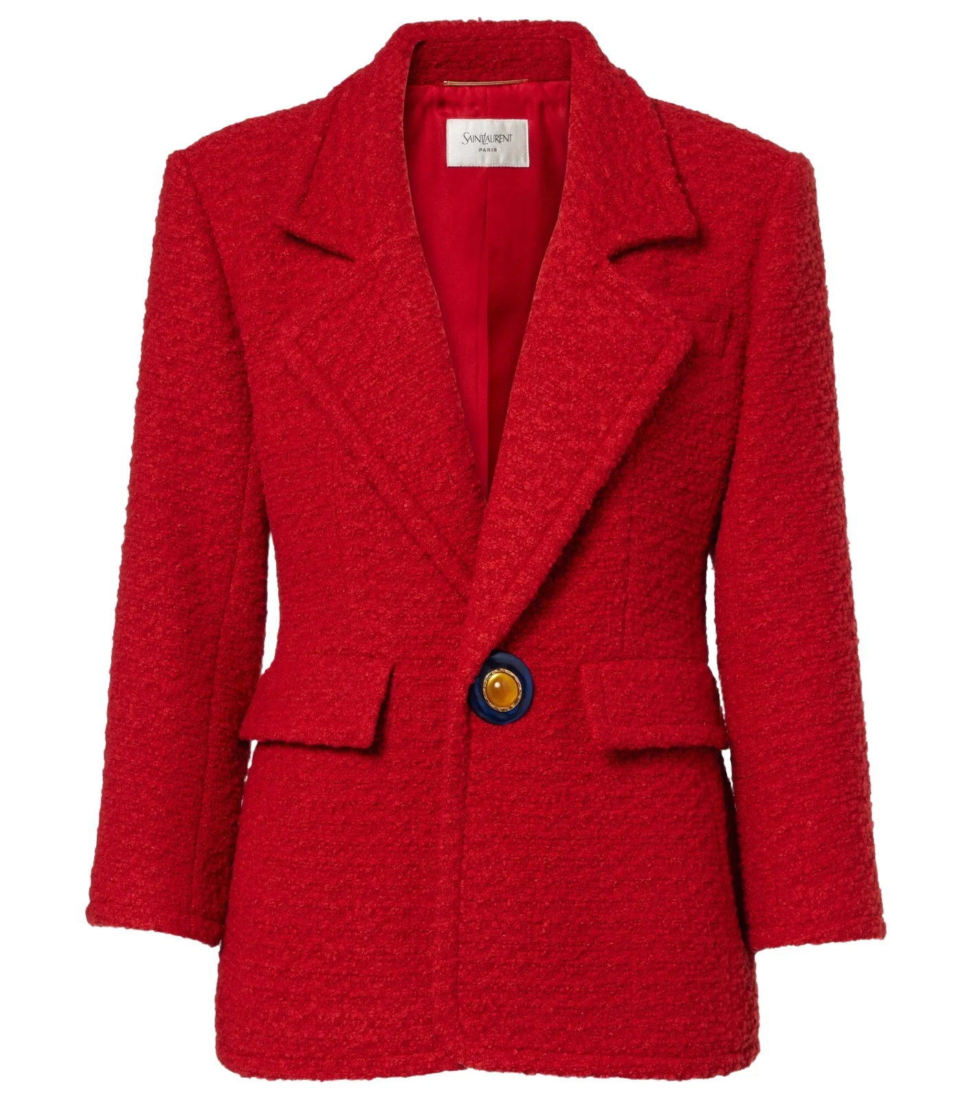 Wool and silk-blend tweed jacket