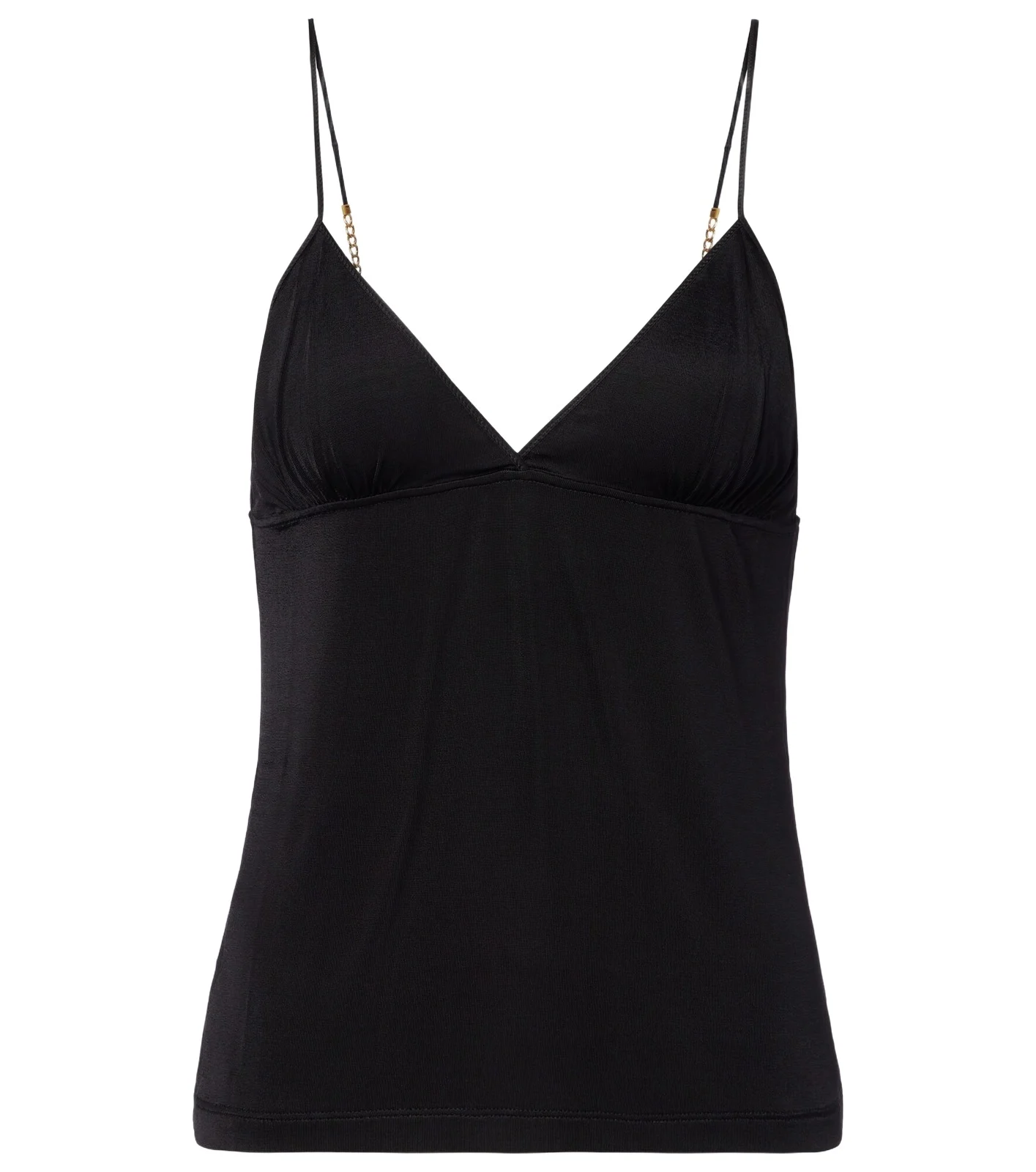 Saint Laurent Cassandre chain-detail jersey camisole