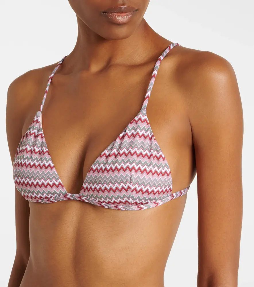 Bananhot Emilynn chevron bikini top | Thumbnail 3