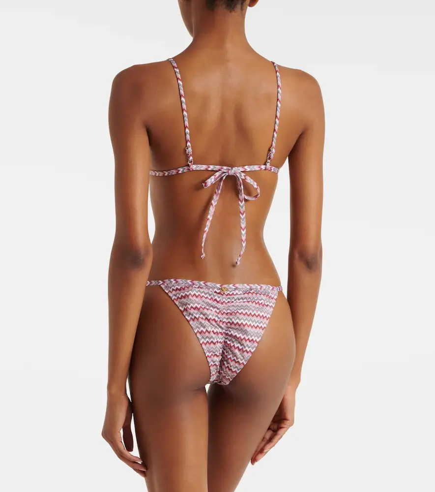 Bananhot Emilynn chevron bikini top | Thumbnail 4