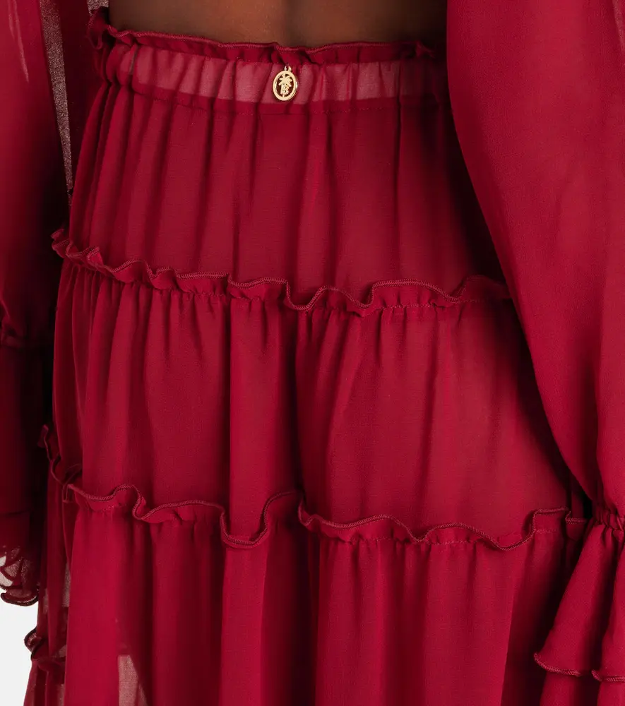 Bananhot Elma tiered semi-sheer maxi skirt | Thumbnail 3
