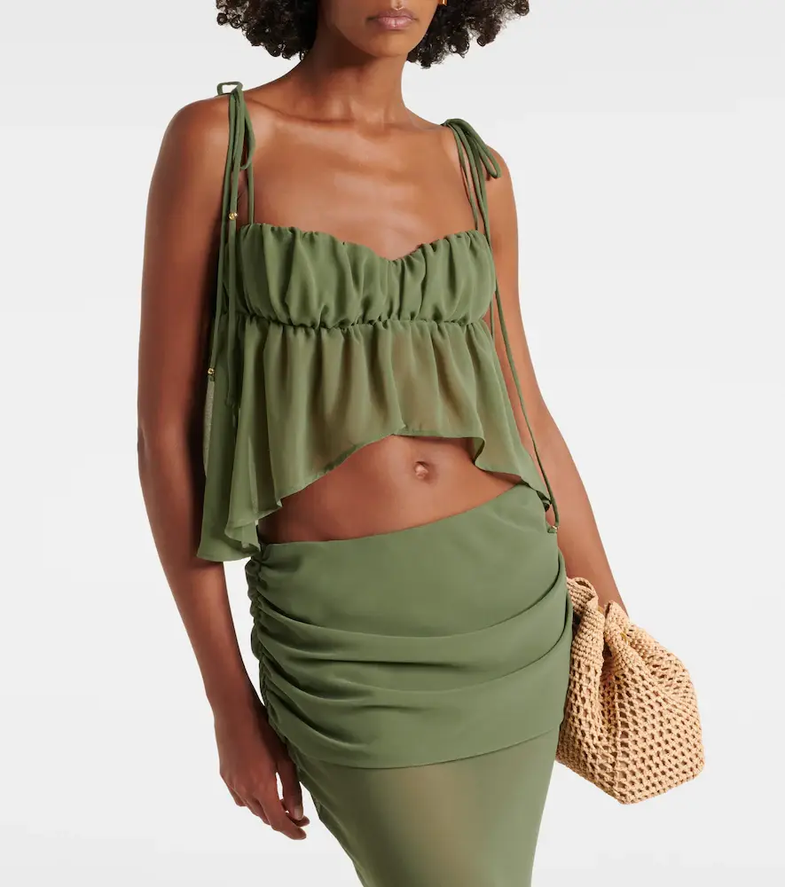 Bananhot Adelina asymmetric ruched top | Thumbnail 4 Bananhot Adelina asymmetric ruched top | Thumbnail 4