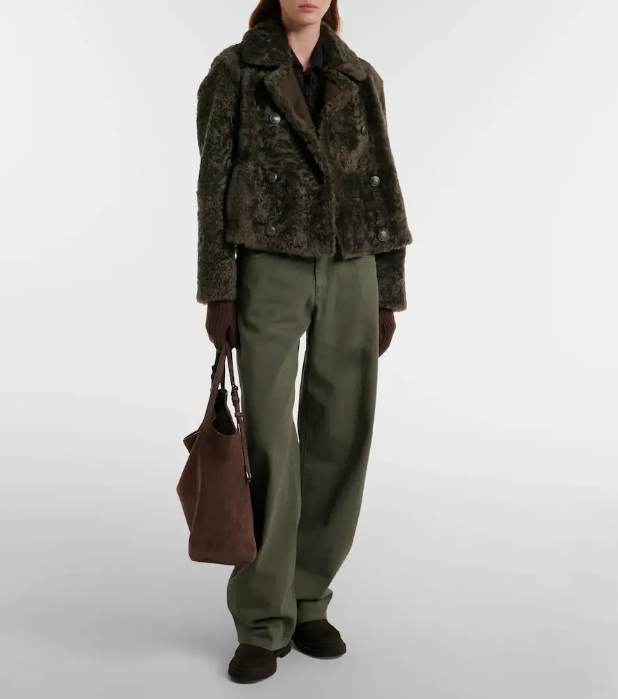 Brunello Cucinelli Monili shearling-trimmed suede lace-up boots | Thumbnail 4 Brunello Cucinelli Monili shearling-trimmed suede lace-up boots | Thumbnail 4