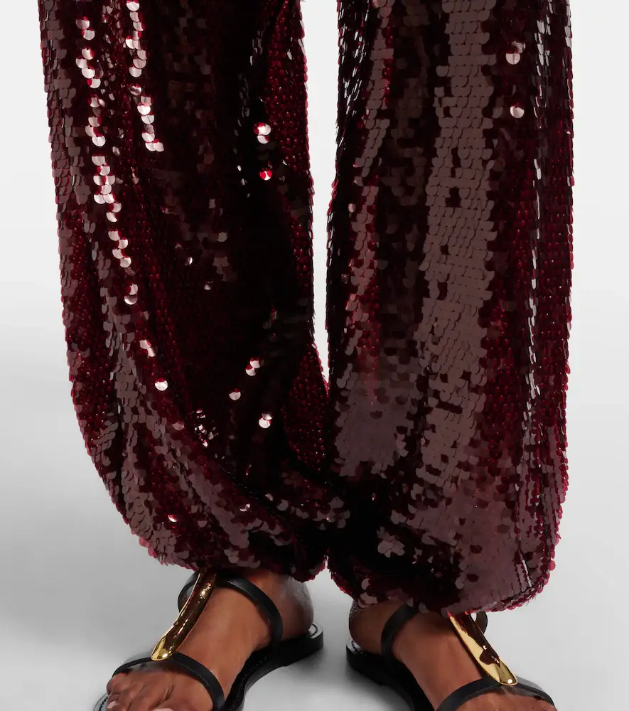 ADRIANA DEGREAS Sequined balloon pants | Thumbnail 2