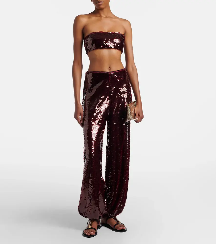 ADRIANA DEGREAS Sequined balloon pants | Thumbnail 3