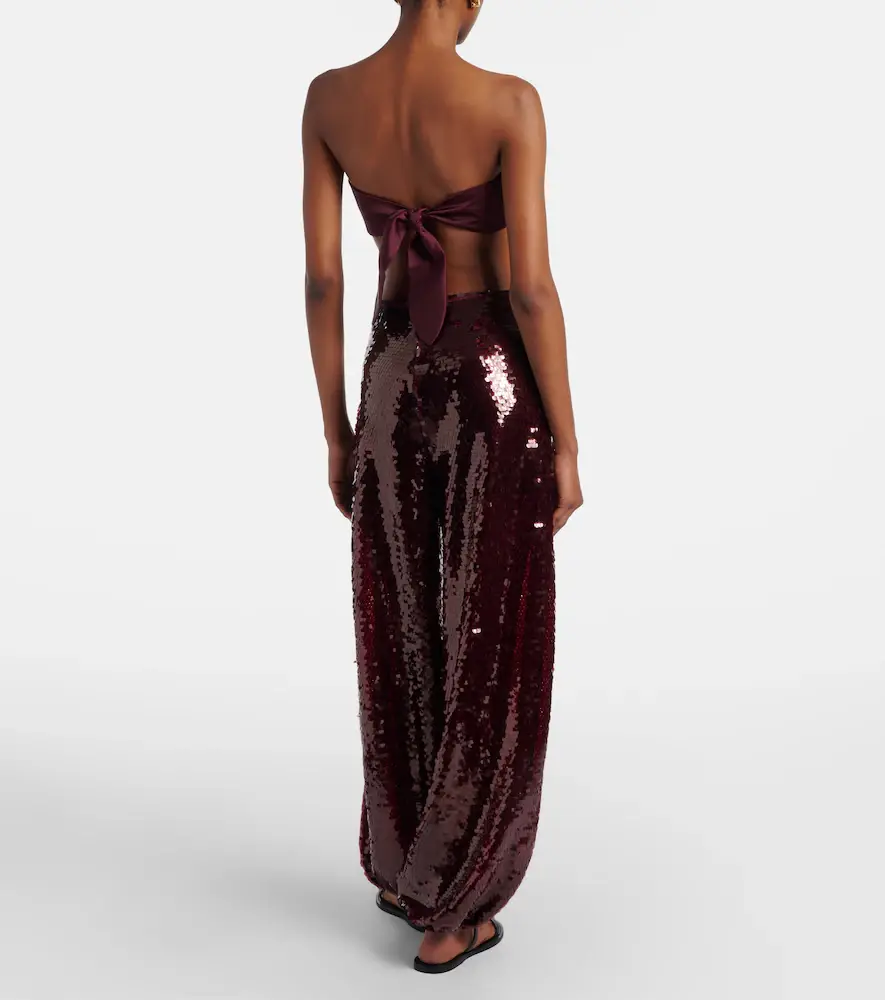 ADRIANA DEGREAS Sequined balloon pants | Thumbnail 6