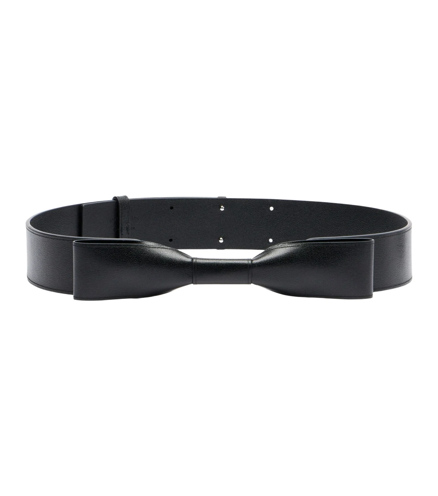 Bow-detail leather belt Bow-detail leather belt