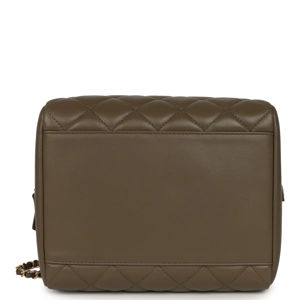 Chanel Chanel Small Bowling Bag Dark Khaki Lambskin Gold Hardware | Thumbnail 6 Chanel Chanel Small Bowling Bag Dark Khaki Lambskin Gold Hardware | Thumbnail 6