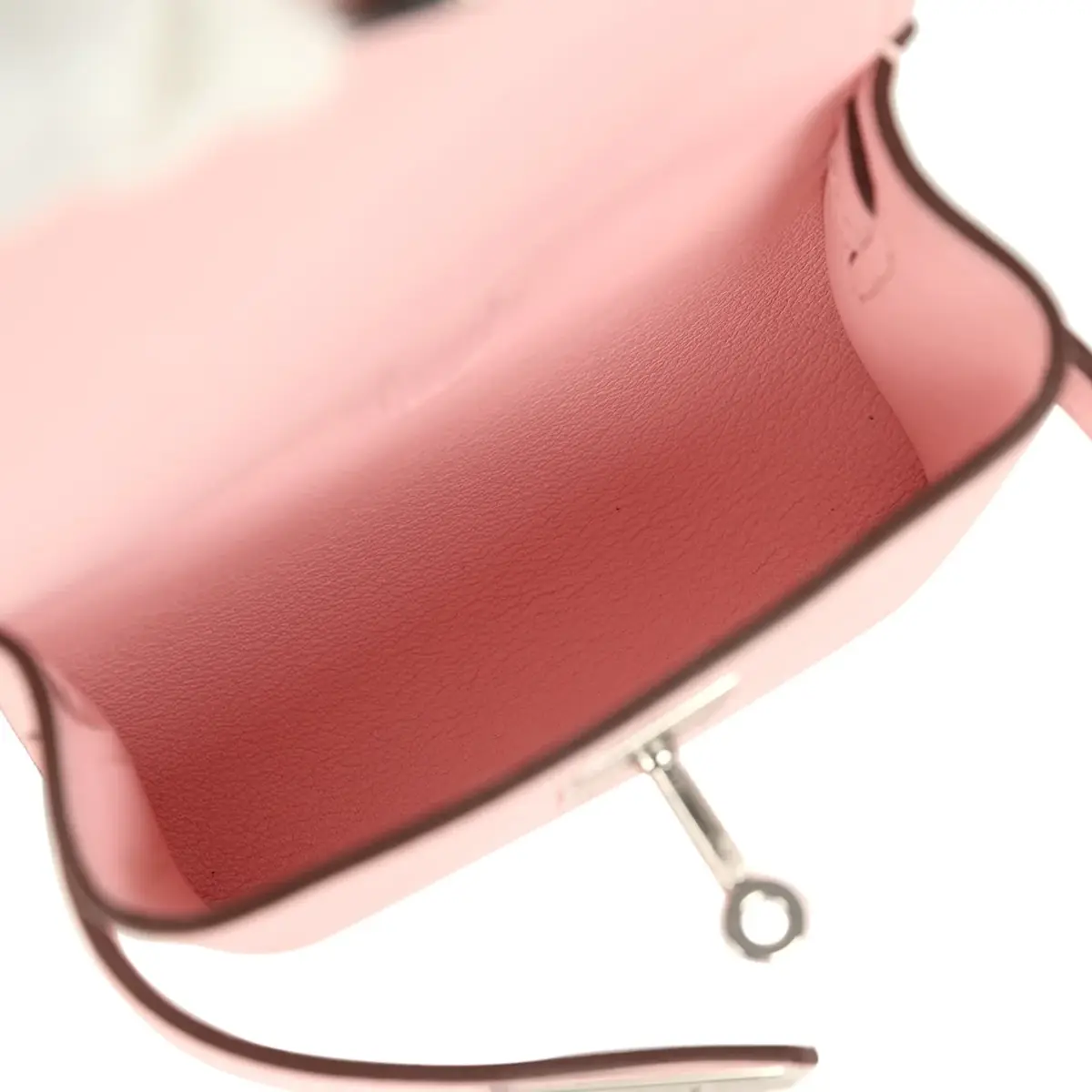 HERMÈS Hermes Kelly Festival Bag Charm Rose Sakura Swift Palladium Hardware | Thumbnail 8 HERMÈS Hermes Kelly Festival Bag Charm Rose Sakura Swift Palladium Hardware | Thumbnail 8