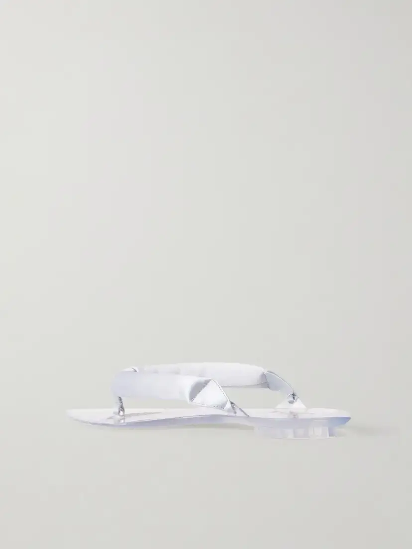 Alaïa Invisible Jelly Satin-trimmed Sandals | Thumbnail 3 Alaïa Invisible Jelly Satin-trimmed Sandals | Thumbnail 3