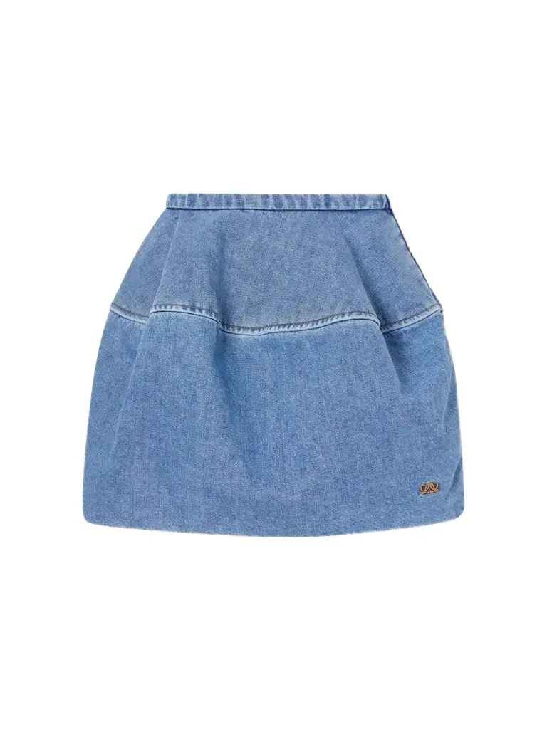 Loewe Paneled Denim Mini Skirt | Image 1 Loewe Paneled Denim Mini Skirt | Image 1