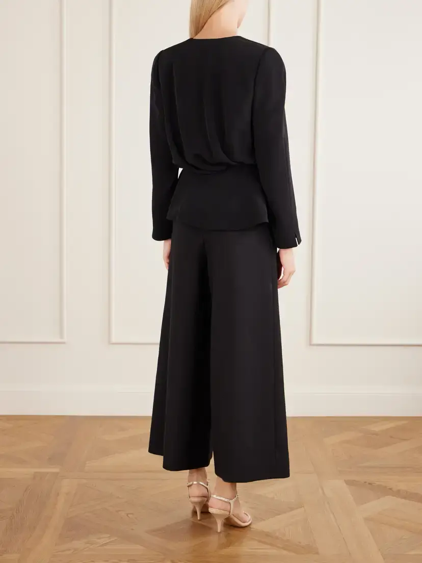 Chloé Gathered Faille Blouse | Thumbnail 3 Chloé Gathered Faille Blouse | Thumbnail 3
