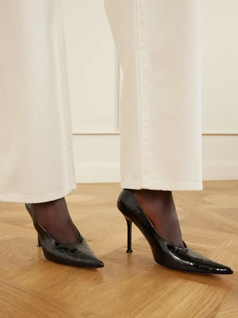 CHRISTEN Helix 95 Croc-effect Patent Leather Pumps | Thumbnail 2 CHRISTEN Helix 95 Croc-effect Patent Leather Pumps | Thumbnail 2