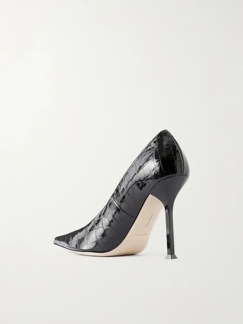CHRISTEN Helix 95 Croc-effect Patent Leather Pumps | Thumbnail 3 CHRISTEN Helix 95 Croc-effect Patent Leather Pumps | Thumbnail 3