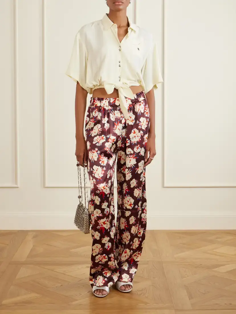 Rabanne Logo-embellished Knotted Blouse | Thumbnail 2
