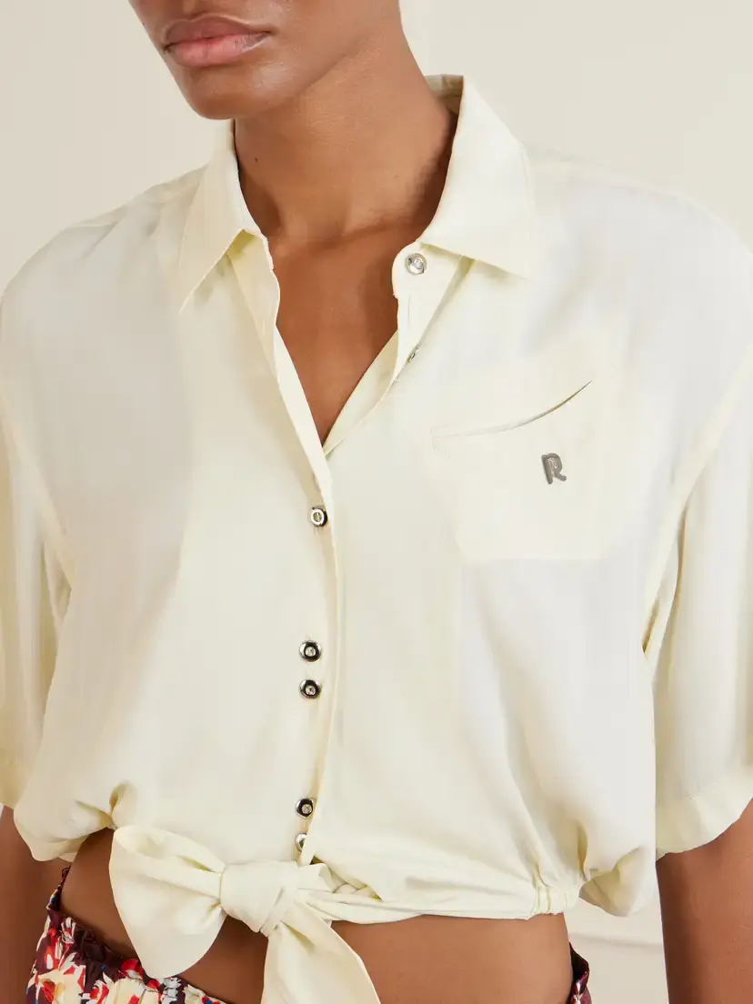 Rabanne Logo-embellished Knotted Blouse | Thumbnail 4