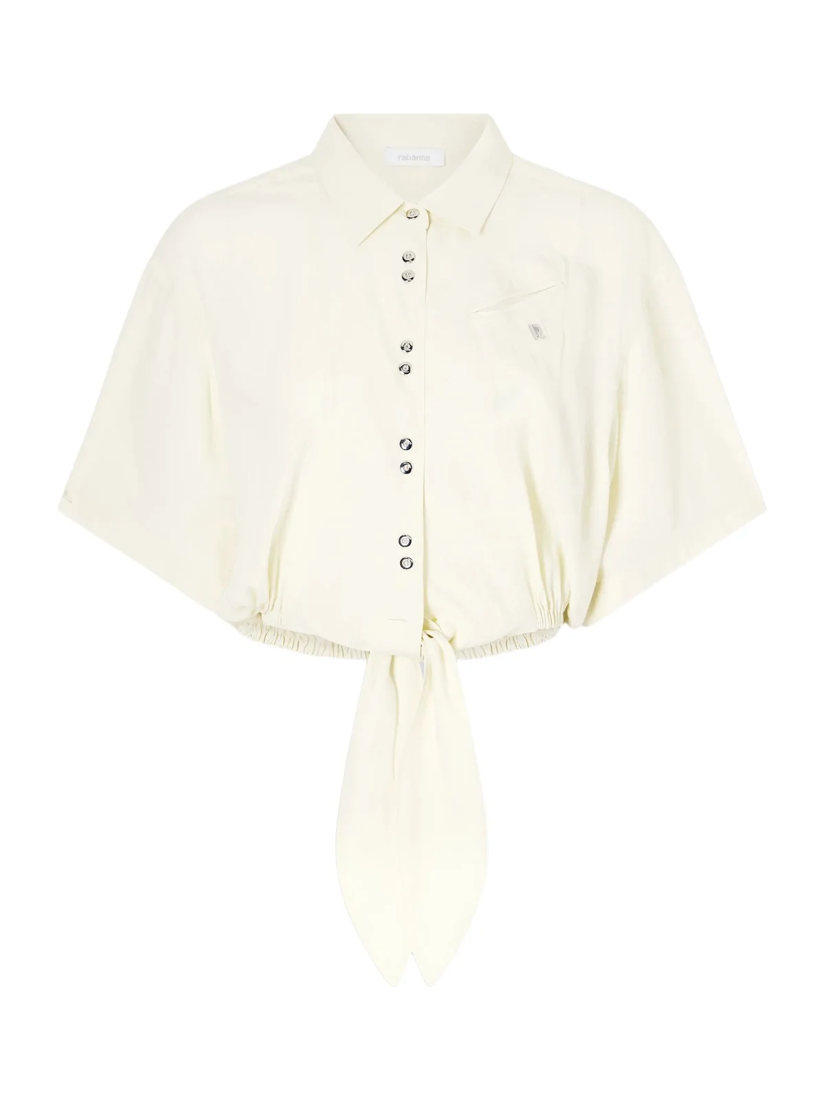 Logo-embellished Knotted Blouse Logo-embellished Knotted Blouse