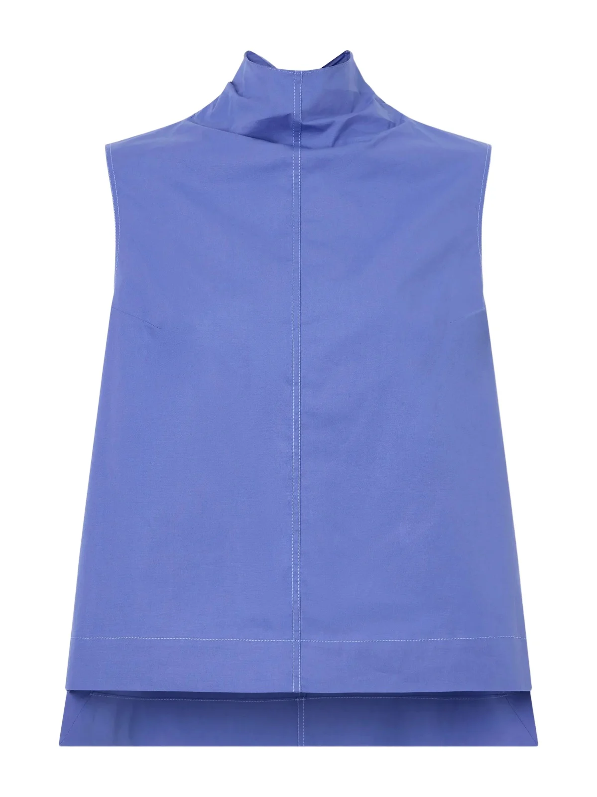 The Finn Cotton-poplin Turtleneck Blouse