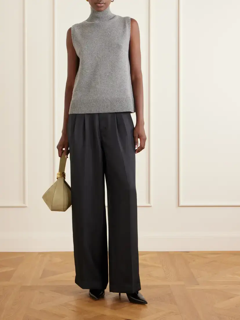 Brandon Maxwell The Bruno Wool And Cashmere-blend Turtleneck Tank | Thumbnail 2 Brandon Maxwell The Bruno Wool And Cashmere-blend Turtleneck Tank | Thumbnail 2