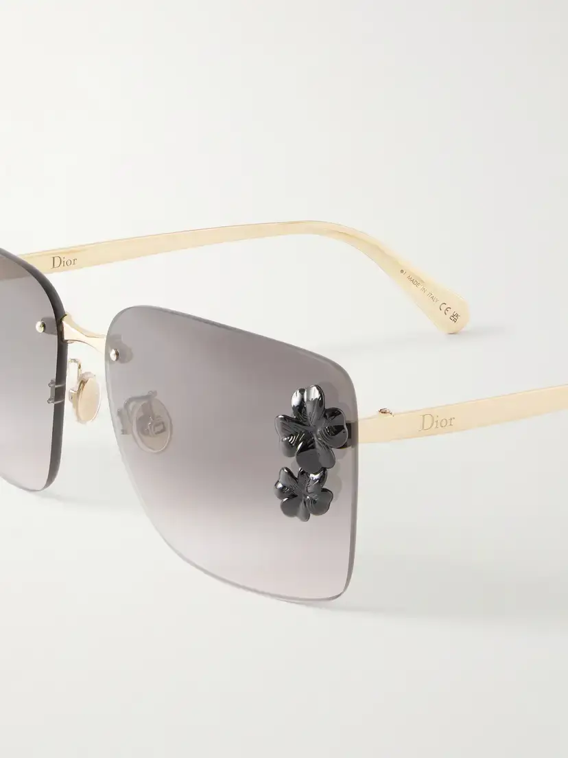 DIOR Eyewear Dior Clover S2u Square-frame Gold-tone Sunglasses | Thumbnail 4 DIOR Eyewear Dior Clover S2u Square-frame Gold-tone Sunglasses | Thumbnail 4