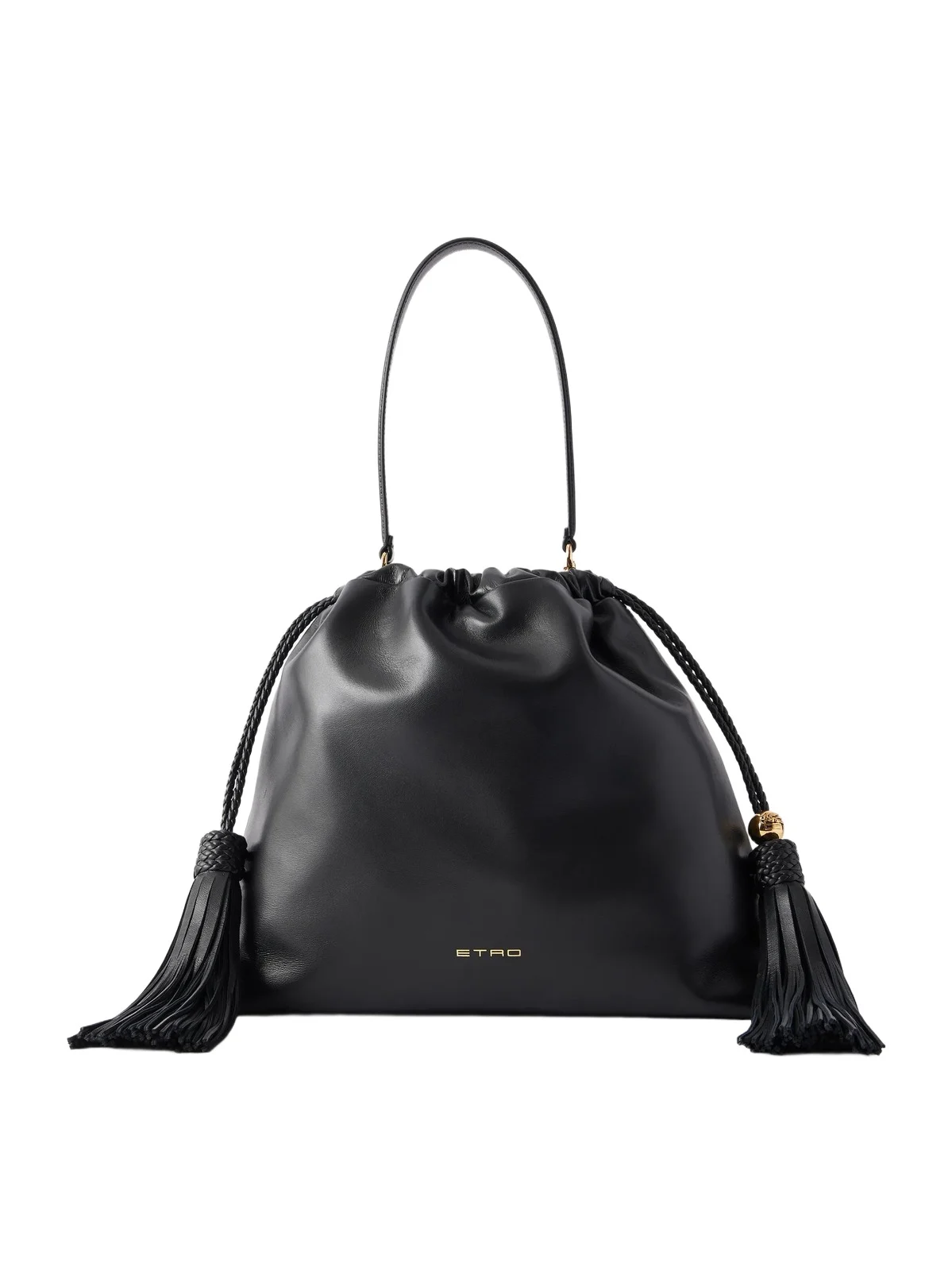 Kalispera Tasseled Leather Shoulder Bag Kalispera Tasseled Leather Shoulder Bag