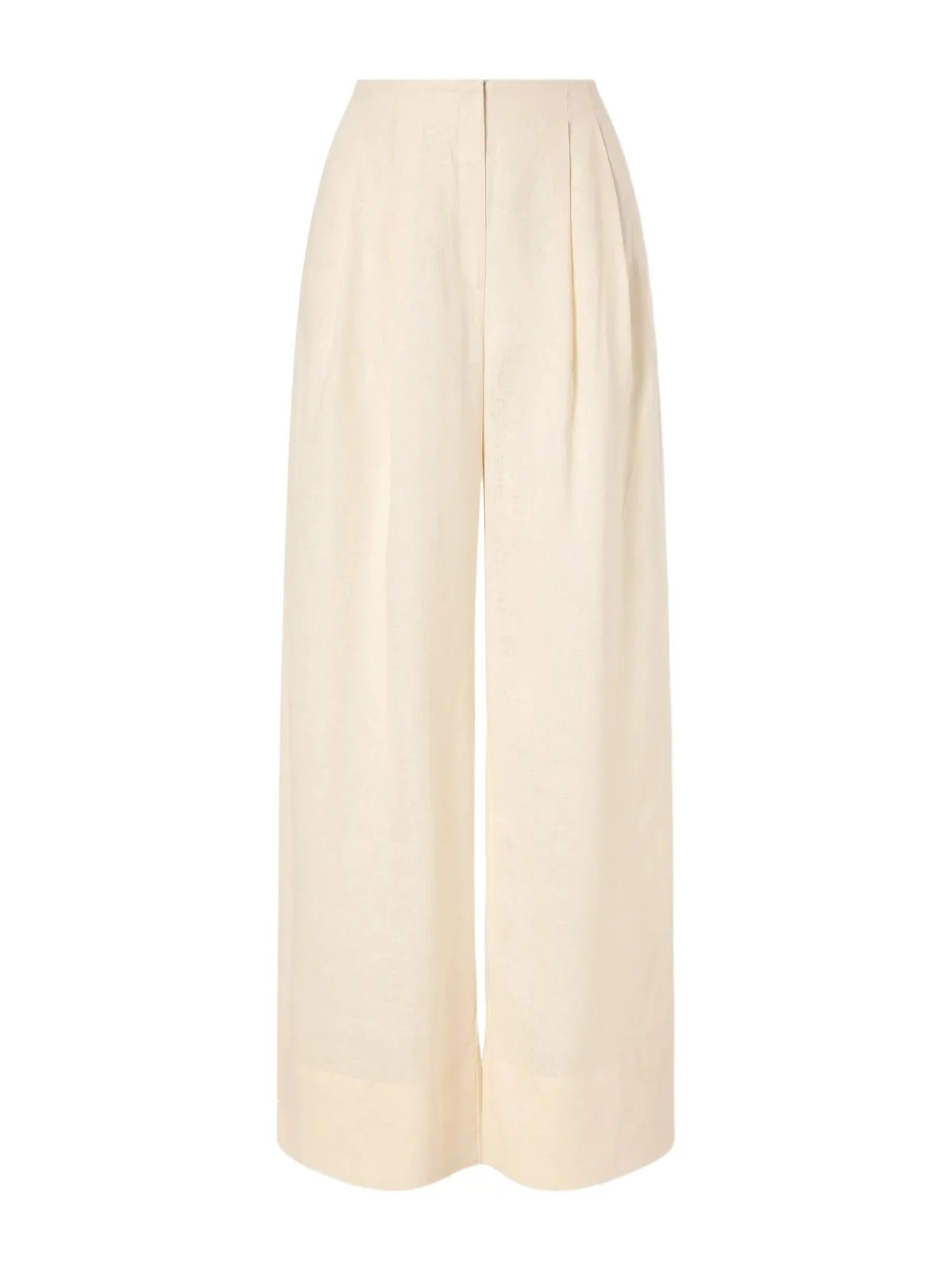 Ancestra Pleated Linen Wide-leg Pants Ancestra Pleated Linen Wide-leg Pants