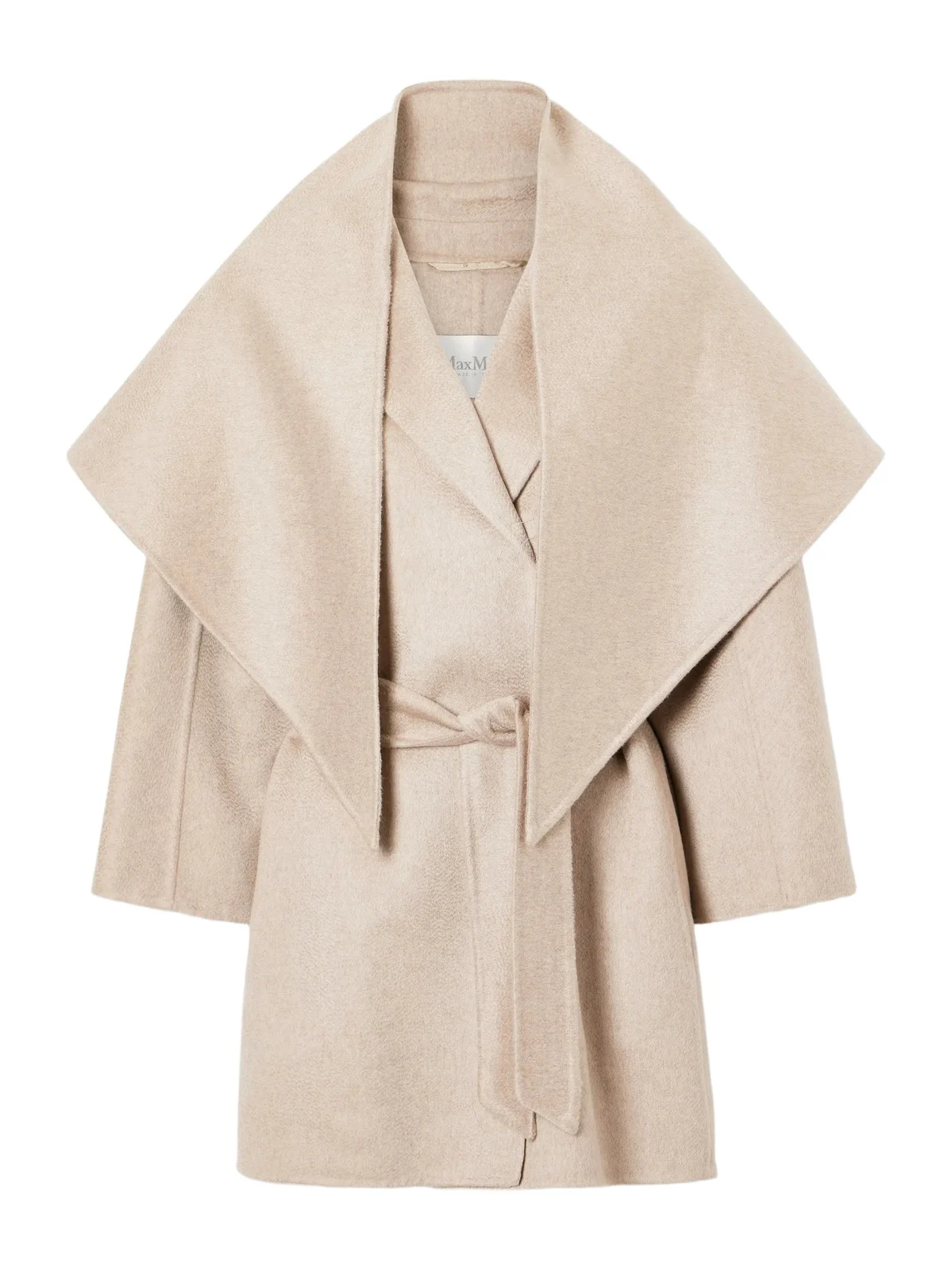 Detto Belted Scarf-detailed Cashmere Coat Detto Belted Scarf-detailed Cashmere Coat