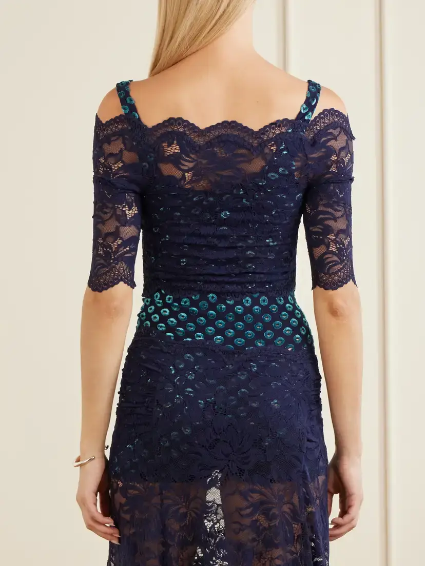 Rabanne Devoré Lace Blouse | Thumbnail 3