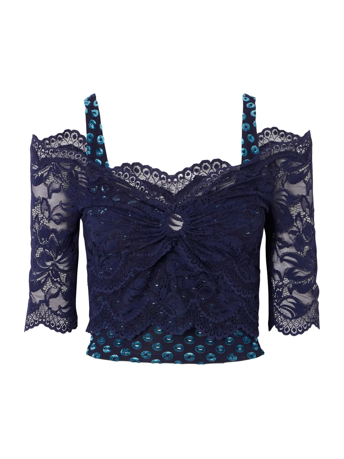 Devoré Lace Blouse