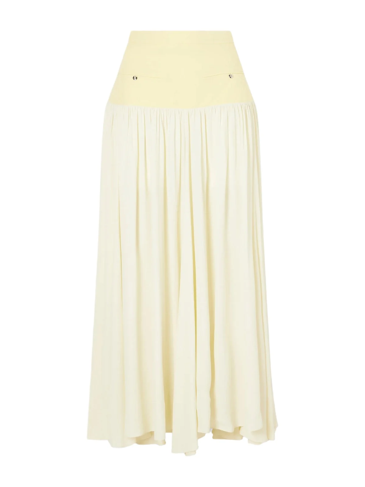 Cotton And Crepe Maxi Skirt Cotton And Crepe Maxi Skirt