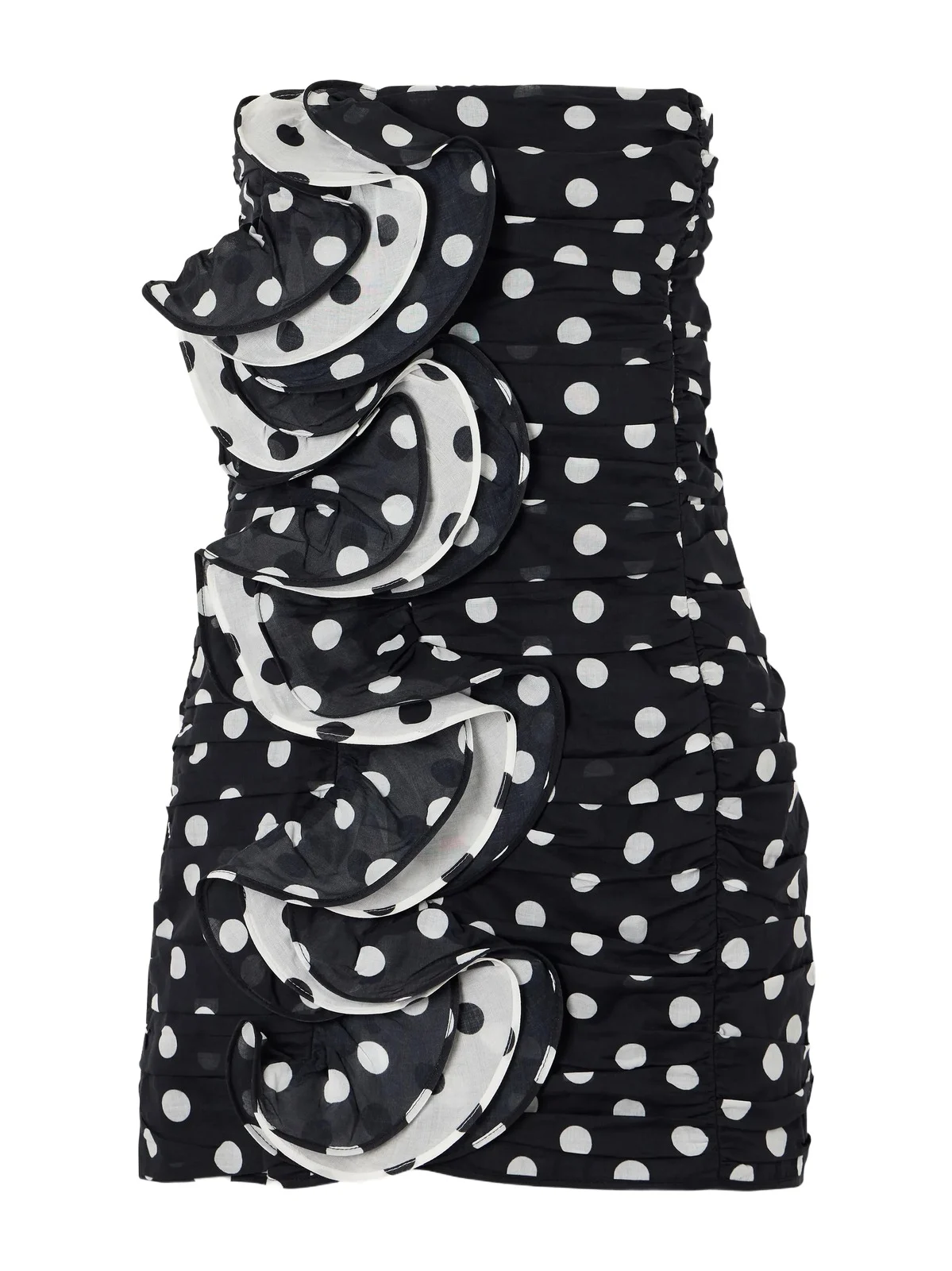 Rocio Ruffled Polka-dot Cotton-blend Voile Mini Dress