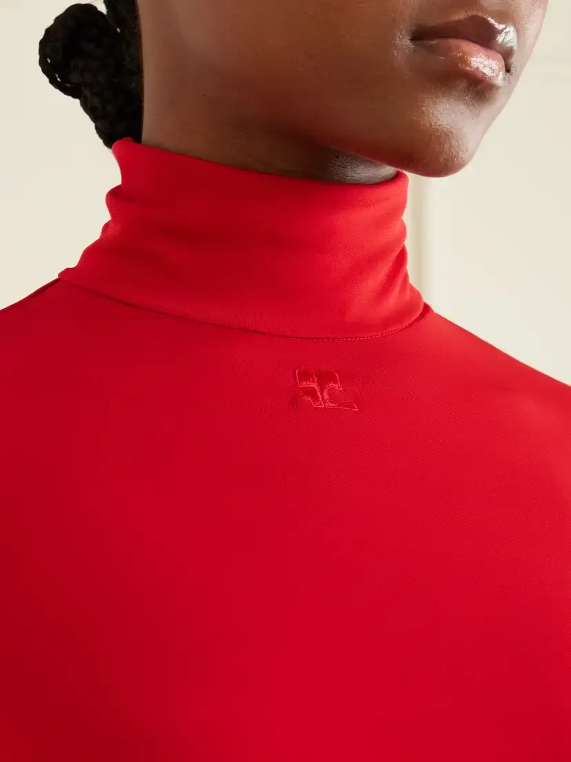 Courrèges Jersey Rollneck Top | Thumbnail 5 Courrèges Jersey Rollneck Top | Thumbnail 5