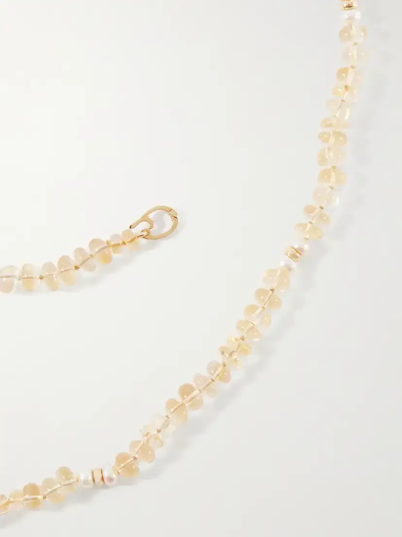 Loren Stewart Solstice Sautoir 14-karat Gold, Pearl And Citrine Beaded Necklace | Thumbnail 3 Loren Stewart Solstice Sautoir 14-karat Gold, Pearl And Citrine Beaded Necklace | Thumbnail 3