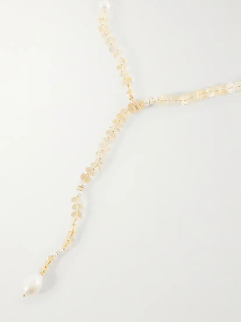 Loren Stewart Solstice Sautoir 14-karat Gold, Pearl And Citrine Beaded Necklace | Thumbnail 4 Loren Stewart Solstice Sautoir 14-karat Gold, Pearl And Citrine Beaded Necklace | Thumbnail 4