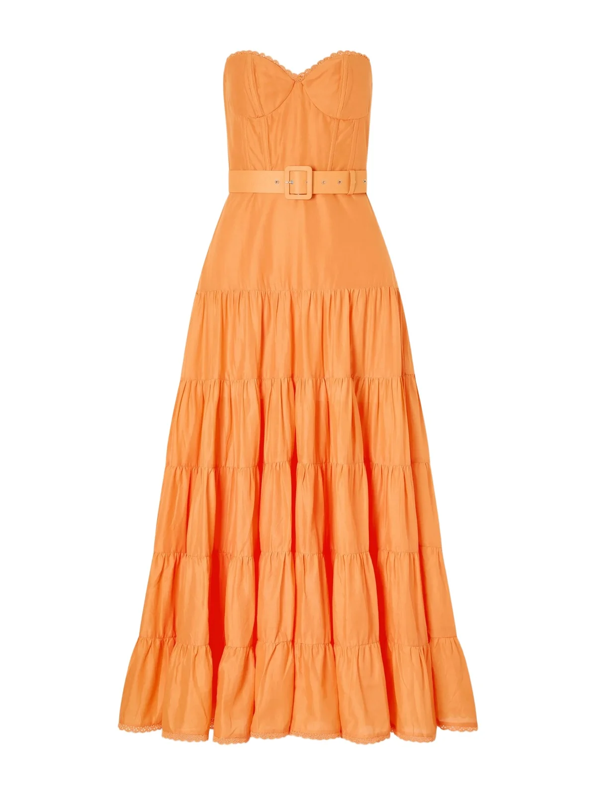 Charo Ruiz Danny Guipure Lace-trimmed Cotton-blend Voile Midi Dress