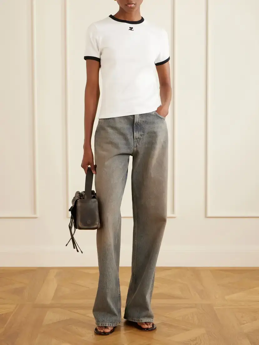 Courrèges Cotton-jersey T-shirt | Thumbnail 2