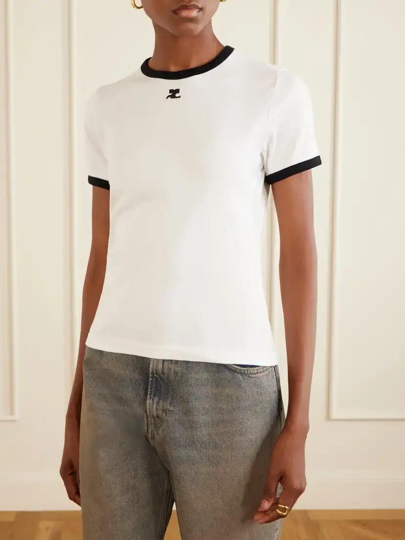 Courrèges Cotton-jersey T-shirt | Thumbnail 3