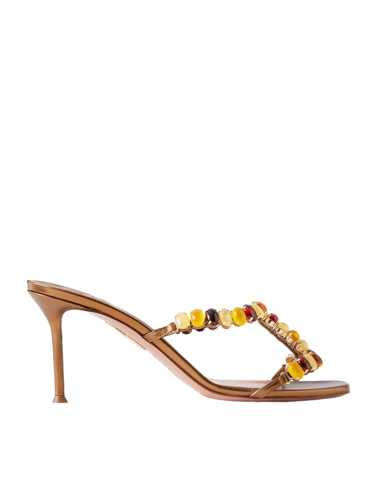 Mystic Stone 75 Crystal-embellished Leather Sandals