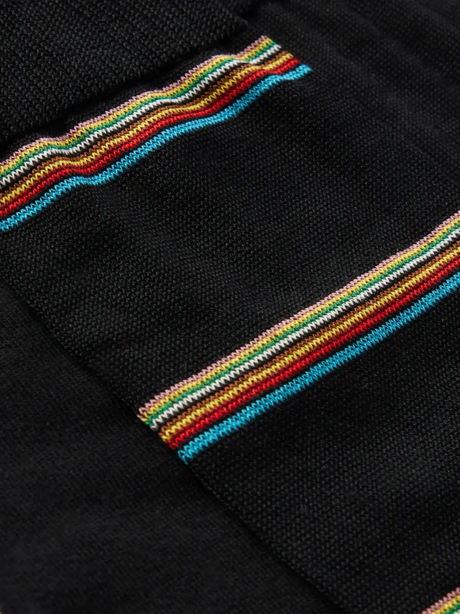 Paul Smith Pack of Three Striped Cotton-Blend Socks - Men | Thumbnail 2