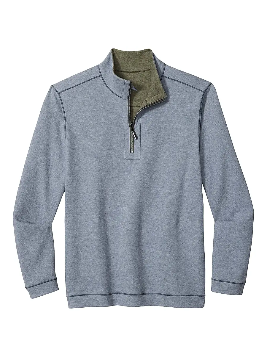 Tommy Bahama Men's Flipview Quarter-Zip Sweater | Thumbnail 2 Tommy Bahama Men's Flipview Quarter-Zip Sweater | Thumbnail 2
